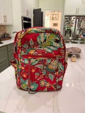 Vera Bradley Rumba Pattern Lighten Up Grand Backpack.
